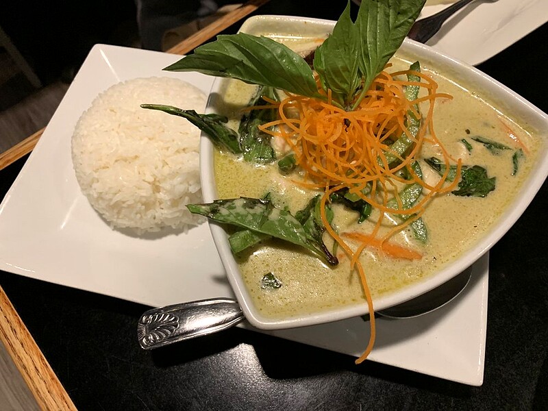 Crispy Chicken Green Curry